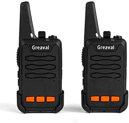 Greaval Rechargeable Walkie Talkies for Adults Long Distance 2 Way Radio 16-Channel PMR446 License Free (2 Pack)