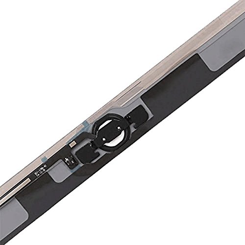 Omnirepairs-For White iPad Air (iPad 5) 1st Generation Glass Touch Screen Digitizer Assembly Replacement with Home Button Flex, Rubber Gasket, Camera Bracket and Pre-installed Adhesive Tape