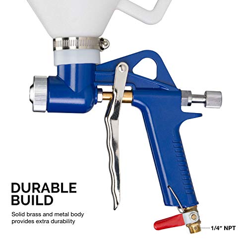 Hiltex 31229 Pneumatic Air Texture Spray Gun, 1.2 Gallon Hopper (Renewed)
