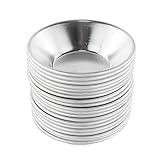 Dealglad 20pcs Anodized Aluminum Egg Tart Cupcake Cake Cookie Mold Pudding Mould Baking Tool