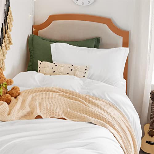 BEDSURE White Twin Duvet Cover Set Soft Prewashed Duvet Cover Twin