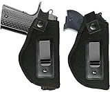 Jwxstore Gun Concealed Carry IWB Holster, Inside The Waistband Holster, Fits All Firearms S&W M&P Shield 9/40 1911 Ruger LC9 Taurus PT111 G2 Sig Sauer Glock 17 19, Right-Handed, 2 Piece
