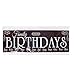 WINOMO Wooden Hanging Reminder Family Birthday Board Plaque Birthday DIY Calendar