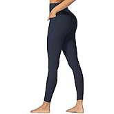 Sunzfly Invisible Butt Scrunch Workout Leggings with Pockets for Women, No Front Seam Gym Yoga Pants with Tummy Control