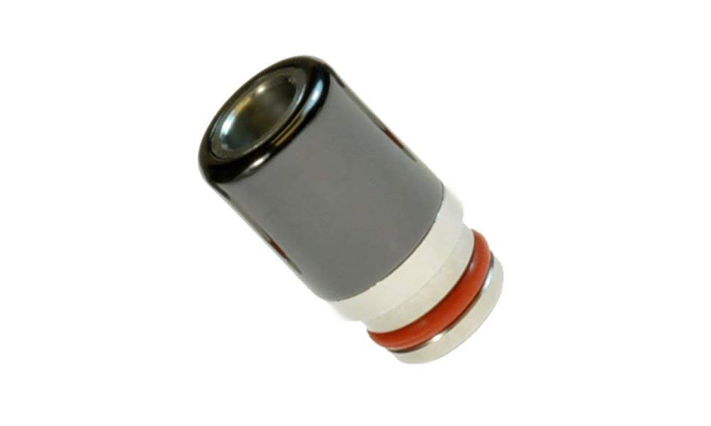 Armerah Tiny 510 Drip Tip eCig Mouthpiece Short/Narrow Zirconia/Steel Single Black