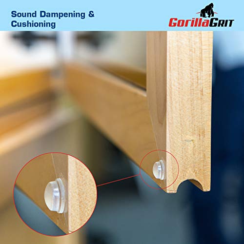Clear Adhesive Bumper Pads 106-PC Combo Pack (Round, Spherical, Square) - Made in USA - Sound Dampening Transparent Rubber Feet for Cabinet Doors, Drawers, Glass Tops, Picture Frames, Cutting Boards - Thumbnail 3