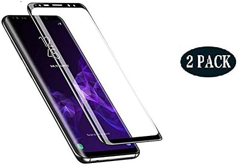 Galaxy S9 Plus Screen Protector,Full Coverage Tempered Glass[3D Curved] [Anti-Scratch] [Anti-Bubble][High Definition] Tempered Glass Screen Protector Compatible Samsung Galaxy S9 Plus(NOT S9)