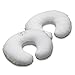 Boppy Pillow Slipcover, Organic Playful Rabbits, Gray