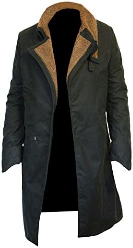 Blade Runner 2049 Ryan Gosling Waxed Cotton Black Coat