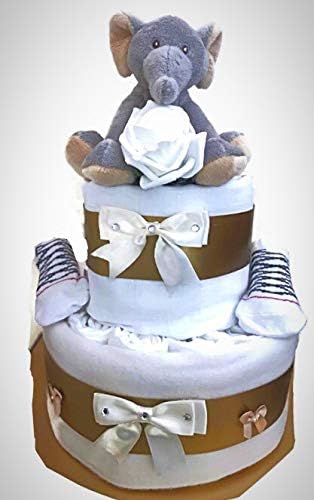 elephant nappy cake