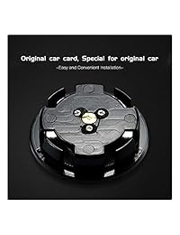 LFOTPP   Juego de 4 tapas centrales para llantas de coche Tesla con logotipo de buje y emblema LED de nivelación magnética resistente al agua, accesorios de iluminación para modelo X, S, 3