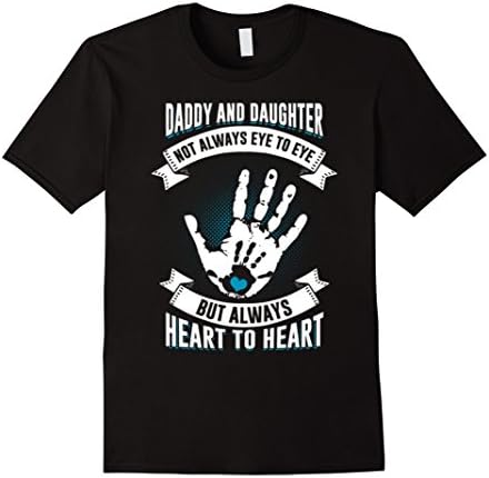 Men's Daddy And Daughter Not Always Eye To Eye T-Shirt 2XL Black