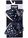 French Toast Kid's School Uniform Bow Hair Accessories, 3-pack, Navy Blue & White, One Size