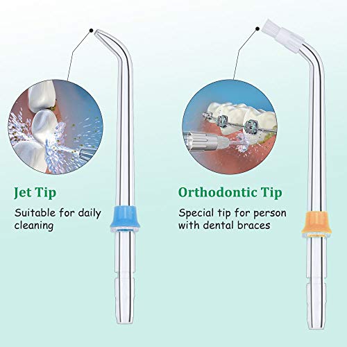 SelfTek 5pcs Replacement Classic Tips Dental Water Jet for Waterpik and Other Oral Irrigator