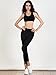 PERSUN Womens Grey High Waist Stretchy Skinny Yoga Pants Leggings