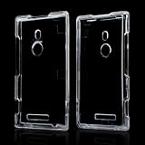 Clear Nokia Lumia 925 Plastic Case Cover [Anti Slip] Supports Premium High Definition Anti-Scratch Screen Protector; Durable Fashion Snap on Hard Case; Coolest Ultra Slim Case Cover for Lumia 925 Supports Nokia 925 Devices From Verizon, AT&T, Sprint,