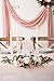 Ling's moment Arificial Arch Flower Set with Sheer Drape for Wedding Ceremony and Reception Backdrop Floal Arrangement Decoration
