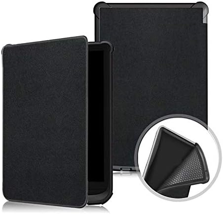 Case for Pocketbook Touch LUX 4 627 616 632 Basic Lux 2 E-Reader 6", Premium PU Leather Cover Smart Stand Case with Card Slots Protective Shell for Pocketbook E-Reader 6" Tablet(Black)