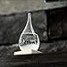 Storm Glass - Decorative and Unique Weather Forecaster - Antique Crystal Forecasting Predictor used by Admiral Fitzroy - Weather Predicting Storm Glass - Teardrop Shaped Barometer with Wooden Base