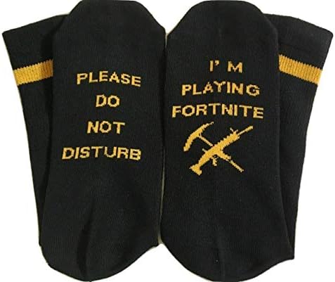 Please Do Not Disturb I'm Playing Fortnite Funny Gamer Gift Socks - Unisex, One Size Fit All
