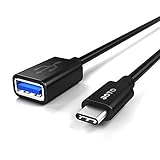 USB 3.1 Type C OTG Cable, JOTO USB-C 3.1 Type-C Male to Standard USB 3.0 Type A Female OTG Data Cable for MacBook Pro Air Chromebook Pixel and iPad Pro 12.9/11 2018 and Other Type-C Devices, Black
