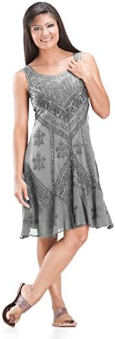 HolyClothing Cherie Romantic Princess Neck Gypsy Boho Tunic - X-Large - Vintage Gray