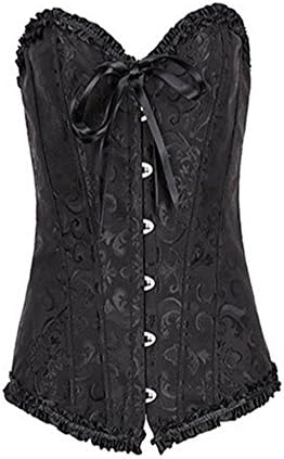 Passionatelove Womens Waist Training Corset Underbust Bustier Sexy Lingerie