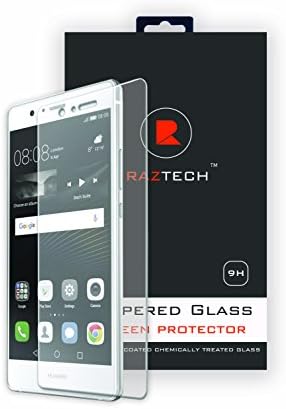 Huawei P9 Tempered Glass Screen Protector, RAZ TECH Ashai Tempered Glass Screen Protector 9H Hardness Anti-Fingerprint 0.3mm Asahi Glass (2-pack)