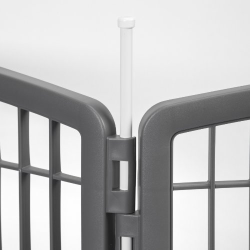 IRIS USA 34" Exercise 8Panel Pet Playpen with Door, Dog Playpen, for