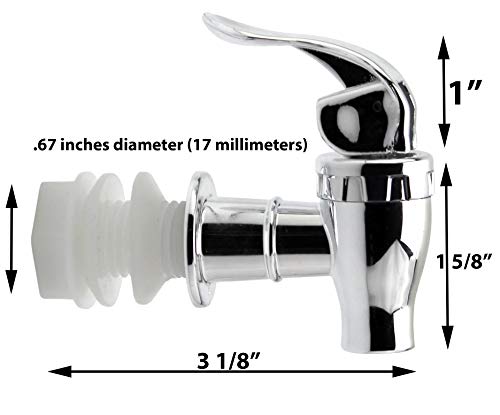 image for Cornucopia Brands Push Style Spigot for Beverage Dispenser Carafe, Rep