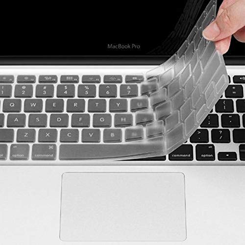 Se7enline Compatible with Macbook 12 inch Clear keyboard skin Cover TPU Keyboard Cover (Europe Layout UK Version) for The New Macbook 12 inch with Retina Display Model A1534/A1931，2015-2019