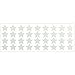 LiteMark Reflective White 1 Inch Stars Sticker Decals for Helmets, Bicycles, Strollers, Wheelchairs and More - Pack of 36