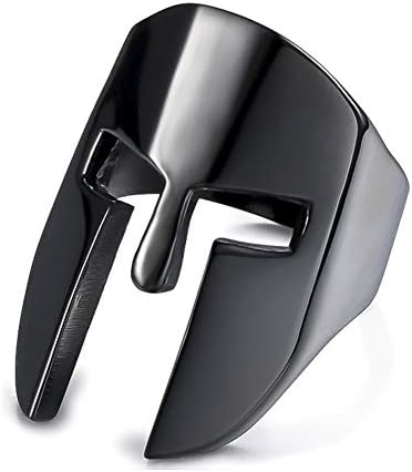 Excow Jewelry Iron Man Helmet Rings Spartan Warrior Mask Band