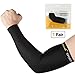 SHINYMOD Arm Sleeves UV Protection Sleeves for Men Women Youth Arm Warmers Compression Sports Long Sleeves Cycling Hiking Golf Basketball Driving Fishing Tattoo Covers Elbow Sleeves (Black, S)