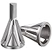Blulu Deburring External Chamfer Tool, Deburring Drill Bit, Stainless Steel Remove Burr, Deburring Tool, Fit 8-32 (.164) Through 3/4 (.750)-10 Inch-(4 mm-19 mm) (1, Silver)
