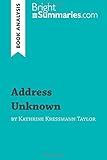 Address Unknown: Kathrine Kressmann Taylor: 9780743412711 ...