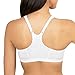 Fruit of the Loom womens Adjustable Shirred Front Racerback Sports Bra, Neon Pink Heather/White/Grey - 3-pack, 44 US