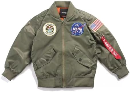 Amazon.com: Alpha Industries Boys' Nasa MA-1 Flight Jacket (2T