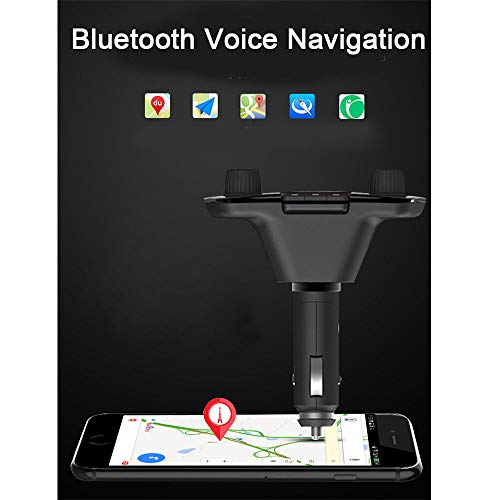 FM Transmitter,Bluetooth Car FM Audio Adapter with Hand Free Call Transmitte,mp3 player Kit Dual USB Modulator Charger for mobile phone, tablet other electronic products Smart charge 1.3 Display-BT0