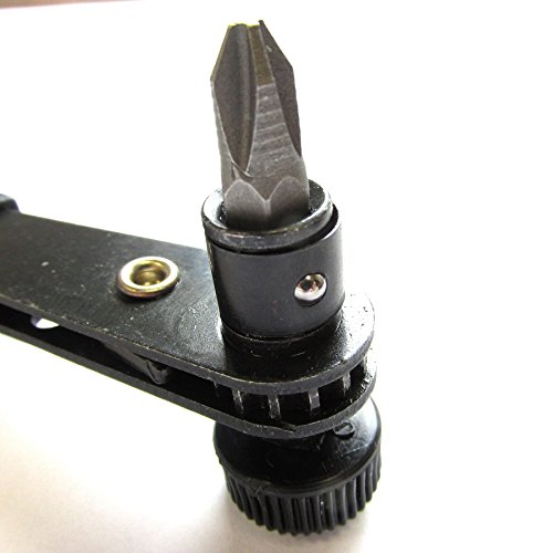 Ratcheting Screwdriver and Socket Wrench Set with Low Profile Handle