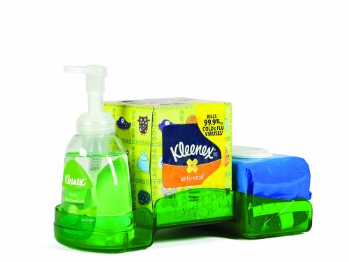 Kimberly-Clark Professional 36376 Healthy Workplace Project Sanitizer Caddy, Plastic, Bright Green (Case of 4)