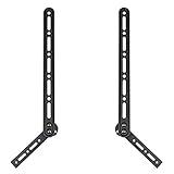 PERLESMITH Universal Soundbar Bracket Fits Most 23 to 65 Inch TVs - Soundbar Speaker Mount with Adjustable Arms Holds up to 33lbs