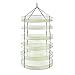 iPower 3 Feet Diameter with 6 Layers Steel Rings Foldable Heavy Duty Hanging Dryer Rack, Collapsible Mesh Hydroponic Drying Rack Net primary