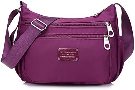 Crossbody Bag for Women, Casual Tote Messenger Bag Waterproof Nylon Shoulder Bags