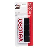 VEK90072 - Sticky-Back Hook Loop Fastener 7/8 Squares in Strips