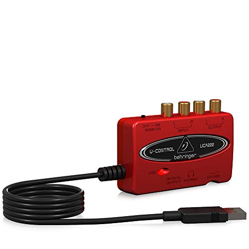 Behringer UControl UCA222 UltraLow Latency 2 In/2 Out USB Audio