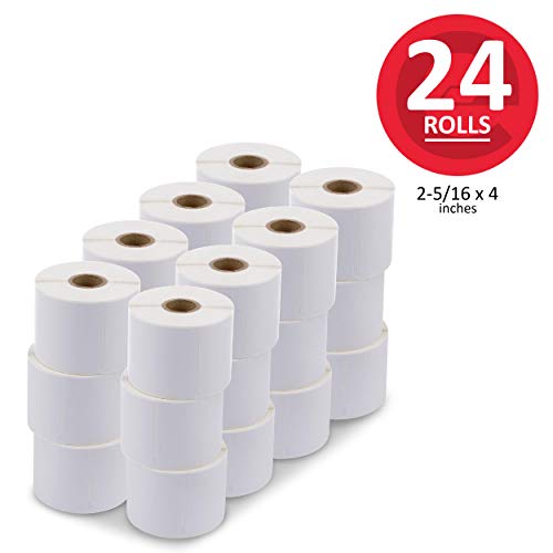 enKo (24 Rolls, 7200 Labels) Address & Shipping Labels 30256 (2-5/16 x 4") Compatible for Dymo LabelWriter