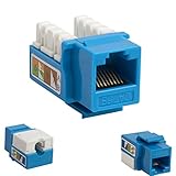 Cables Unlimited UTP-7100B-5 CAT-6 Keystone Jack, 5 Pack (Blue)