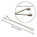 Dofash 5CM/2In Wavy Bobby Pins Blonde Hair Pins Bulk Metal Hair Grips for Women 260pcs (Blonde)