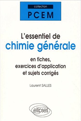 L' essentiel de chimie générale
